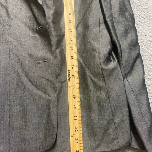 Kasper ASL Blazer Womens 6P Gray 3 Button Lined Long Sleeve - Picture 6 of 12